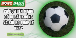 Cá Độ Trên Mạng Có Bị Bắt Không